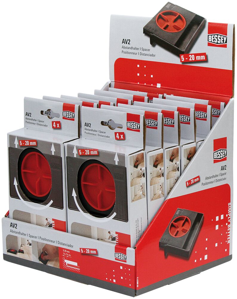 Afstandsholder AV2 i salgskassen