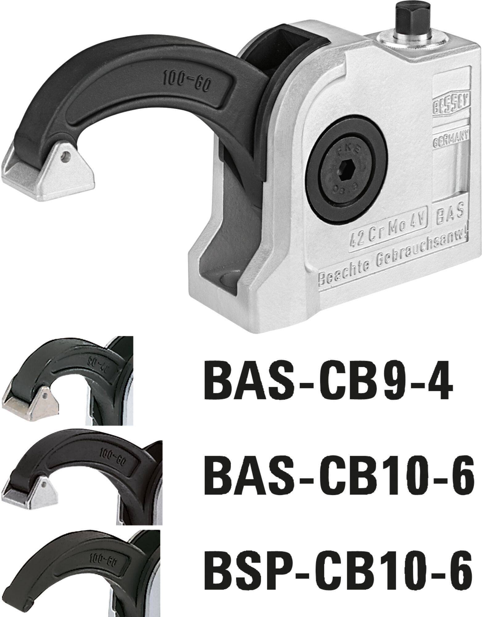 Compact clamp, fixing hole closed BAS-CB